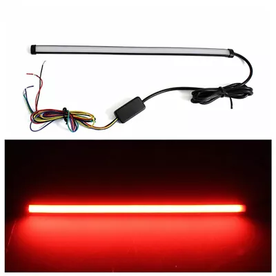 Motorcycle LED Strip Sequential Universal Turn Signals Brake Stop Tail Light US • $15.87