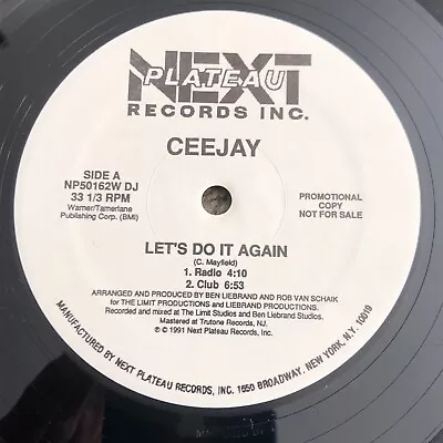 CEEJAY Let's Do It Again Mara 12  Vinyl Album LP Electronic Music Synth Pop • $10.99