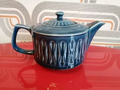 Vintage Retro Mid-Century Sadler Pottery Blue Glaze Teapot • £7.99