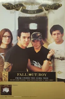 FALL OUT BOY 2005 From Under Cork Tree Group Promo Poster Flawless NEW Old Stock • $18.82