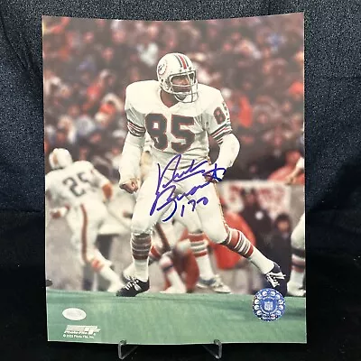 NICK BUONICONTI SIGNED 8x10 PHOTO HOF MIAMI DOLPHINS 17-0 MOUNTED MEMORIES COA • $99.99