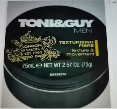 2 X Toni& Guy Texturising Fibre Wax With Matte Finish &  Flexible Hold 75ml  • £48