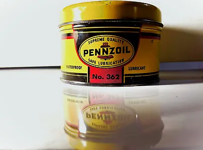 Vintage PENNZOIL Grease CAN No 362 Gas Oil Advertising Automobilia Garage • $39