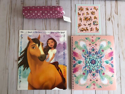 £14.26 • Buy Netflix Spirit Folder + Stickers + Notebook + Pencil Markers Case Polka Dot New