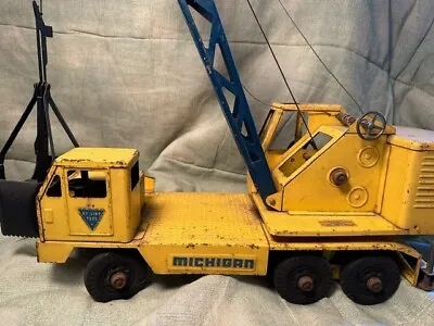 Vintage Nylint Michigan Shovel Crane Pressed Steel Truck Clark Equipment #1131 • $115