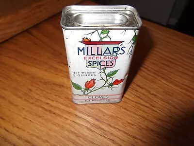 Millar's Spices Old Vintage Tin In Excellent Condition • $24.95