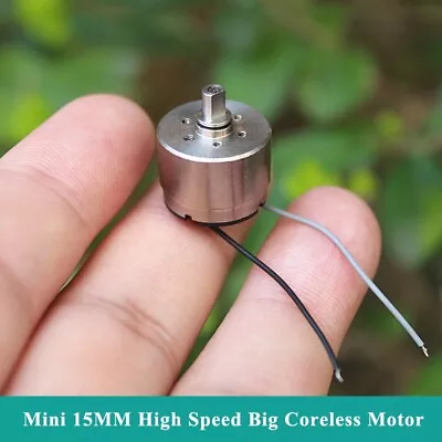 Mini 5-Pole Rotor Micro 15mm Big Coreless Motor DC 3V 3.7V 19000RPM High Speed • $2.45