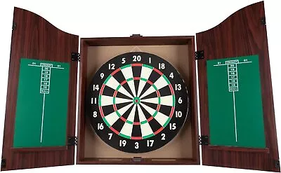 TG Vintage Wood Dart Board Cabinet SetProfessional Dartboard Complete Dart Game • $72