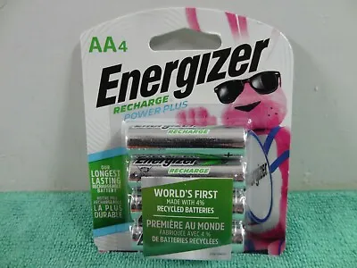 Energizer Recharge Power Plus AA Rechargeable Batteries 2100mAh - 4 Battery Pack • $12.59