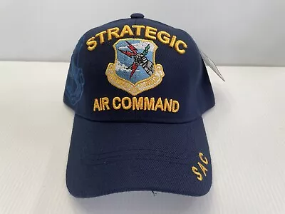 STRATEGIC AIR COMMAND Ball Cap US Air Force USAF Vietnam Gulf War SAC Hat BLUE • $21.99