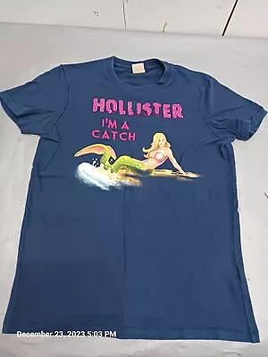 Men's Vintage Hollister I'm A Catch Mermaid Surf T-shirt Single Stich Size S • $30