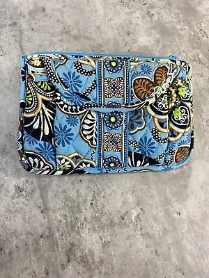 Vera Bradley  Bali Blue  Floral Quilted Belt Loop Fanny Pack Waist Pouch • $14.99