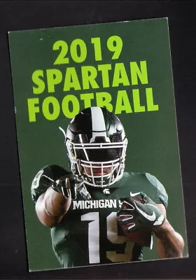 Michigan State Spartans--2019 Football Pocket Schedule--Auto-Owners Insurance • $1
