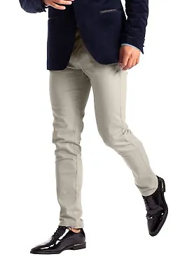 Mens Skinny Stretchy Slim Fit Pants • $22.89