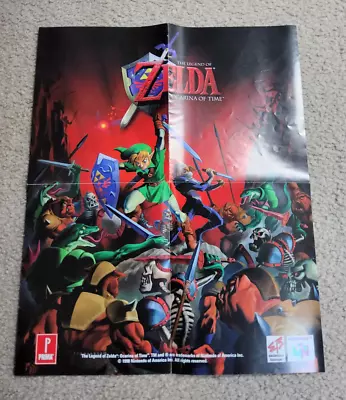 $64.99 • Buy The Legend Of Zelda Ocarina Of Time 1998 EB Prima Double-sided Promo Poster