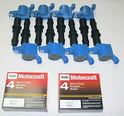 8+ignition Coils Heavy Duty Blue Dg511 +8 Motorcraft Plugs Sp515/sp546   • $195