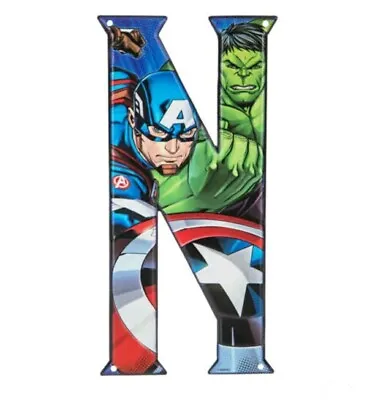 $16.99 • Buy Marvel: Avengers: Superhero: Letter  N  :metal Sign: Hulk: Captian America: New