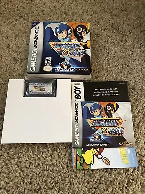 Mega Man & Bass Nintendo GameBoy Advance GBA Complete Box Manual Inserts • $100