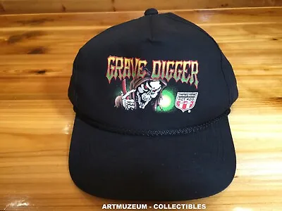 RARE! Authentic Vintage Grave Digger Monster Truck Racing FAN CLUB Hat 1996 Jam! • $189