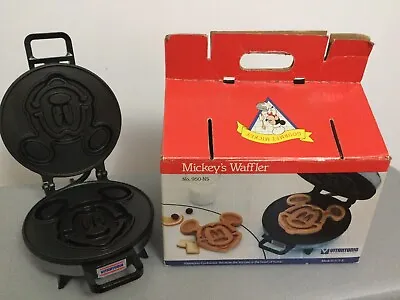  Mickey Mouse Waffle Iron From Vitantonio/Mickey’s Waffler #950 Walt Disney Co • $54.99