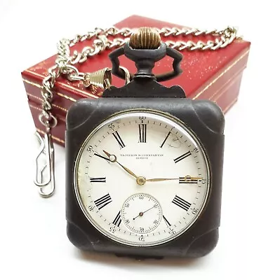 $2249.37 • Buy Antique Vacheron & Constantin Military Chronometer Wwi Army Gun Metal Xrare 