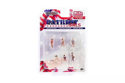 Patriot Girls MIJO 1:64 Figures Pieces American Diorama 76498 • $11.59