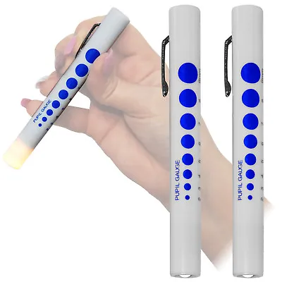 £4.09 • Buy Qualicare First Aid Pupil Gauge Doctors Nurses Medical Pen Light Torch Twin Pack