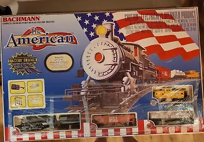 Bachmann HO Scale Electric Train Set The American 00637 E-Z Track EUC • $67.50