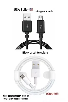 3FT Black Micro USB Charging Cable Data Sync Charger Cord Android Micro 1PC New • $2.85