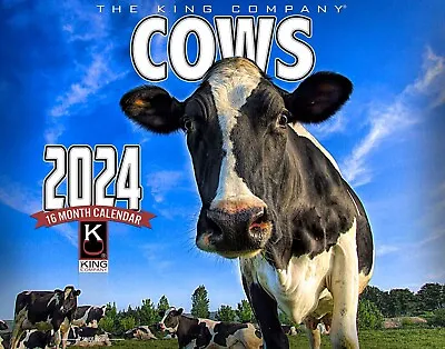 2024 Cows Wall Calendar-The KING Company (FREE SHIPPING) • $14.99