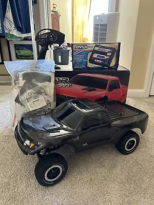 RC Car: Traxxas Ford F-150 Raptor SVT 1/10 4X4 Baja Style Grey/Black Used Once • $199.99