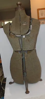 Vintage Acme Adjustable Dress Form Mannequin Cast Iron Stand Size A • $99.99