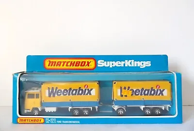 Matchbox Superkings K-21 Ford Transcontinental' Weetabix ' Excellent Boxed • $61.65