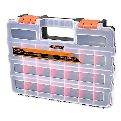 $25 • Buy Organiser Storage Tool Box 310mm Heavy Duty Removable Tabs For Nuts Bolts Screws