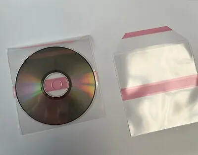 £72 • Buy 120 Micron High Quality CD DVD Clear Plastic Sleeves With Body And Flap Adhesive