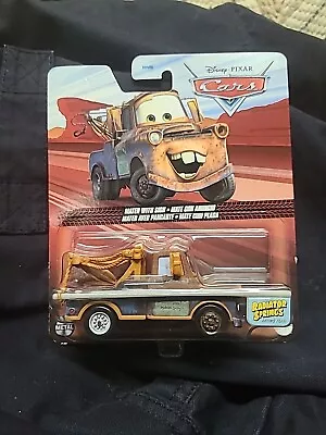 NEW Sealed DISNEY CARS Mattel MATER WITH SIGN Pole Die Cast RADIATOR SPRINGS • $12