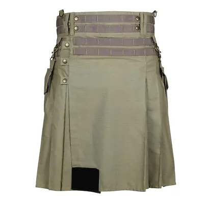 Damn Near Kilt 'Em Men's Tactical Utility Kilt Khaki XXL Military Grade • $59.82