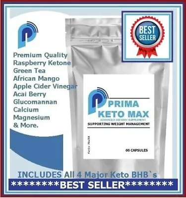 Prima Original Formula Weight Loss Support For Men & Women 60 Capsules Keto Diet • £9.90