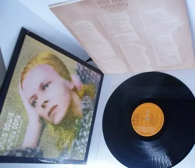 Spain Hunky Dory Original Fully Laminated + Inner Sleeve David Bowie Lp • £110