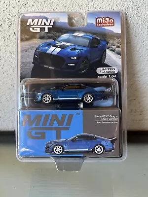 Mini GT 1/64 Shelby GT500 Dragon Snake Concept Ford Performance Blue • $14.99