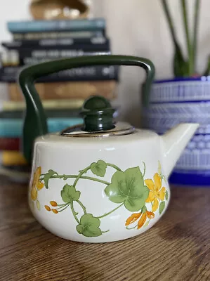 Villeroy & Boch Botanical Design Enamel Tea Kettle Vintage Flower • $30