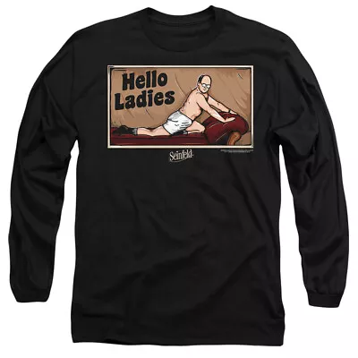 SEINFELD HELLO LADIES Licensed Adult Men's Long Sleeve Tee Shirt SM-3XL • $27.95