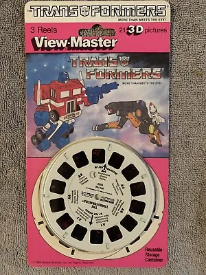 TRANSFORMERS View-Master 3 Reels Set 3D Pictures VTG 1985 - NOS NEW SEALED • $35