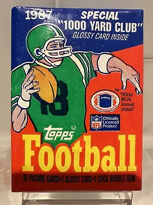 Vintage 1987 Topps Football Unopened PACK -15 Picture Cards Plus One Glossy Card • $17.99