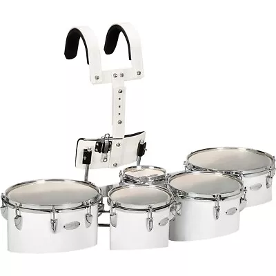 Sound Percussion Labs Birch Marching Quints With Carrier 6/8/10/12/13 White • $369.99