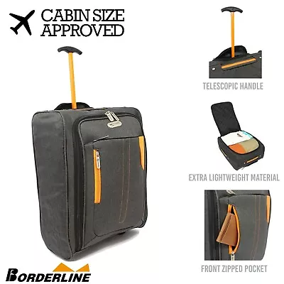 IN Travel Soft Sided Cabin Approved Hand Luggage Suitcase Extendable Handle Bags • £15.95