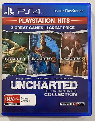 Uncharted: The Nathan Drake Collection 3 Games PS4 Playstation 4 Adventure • $19.95