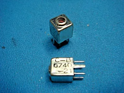 (1) CADDELL BURNS 6740-21 4.7UH Subminiature Shielded Variable Inductor • $3.49