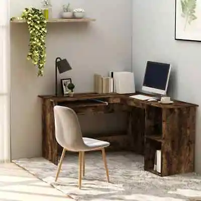 Corner Desk Computer Desk Study L-shaped Desk Table Engineered Wood VidaXL • £117.99