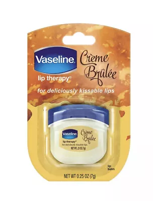 NEW Creme Brulee Vaseline Lip Therapy Lip Balm  Mini 0.25 Ounce (Pack Of 1) • $8